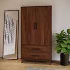 Wooden Armoire With Drawers