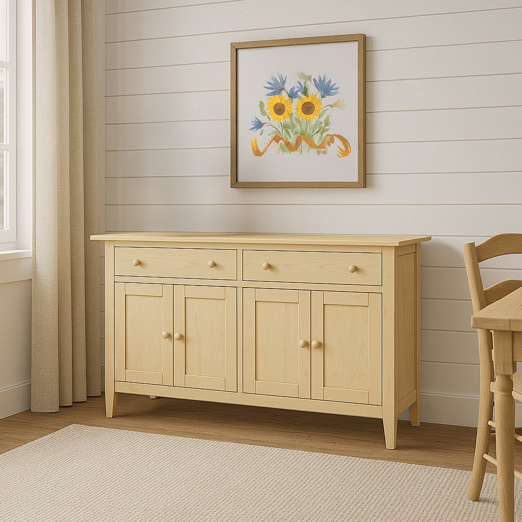 Wooden Dining Room Country Buffet Table