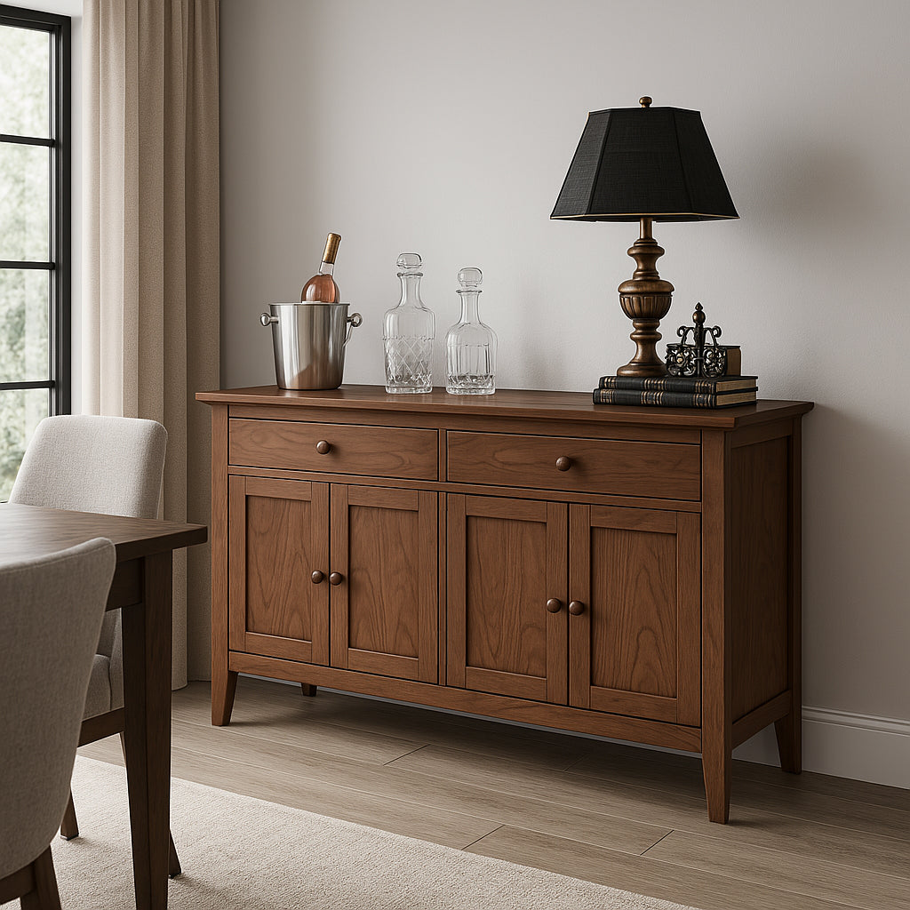 Wooden Dining Room Country Buffet Table