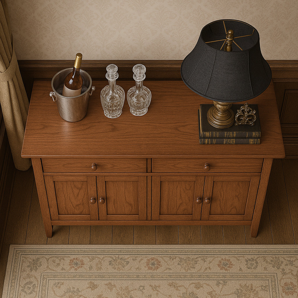 Wooden Dining Room Country Buffet Table