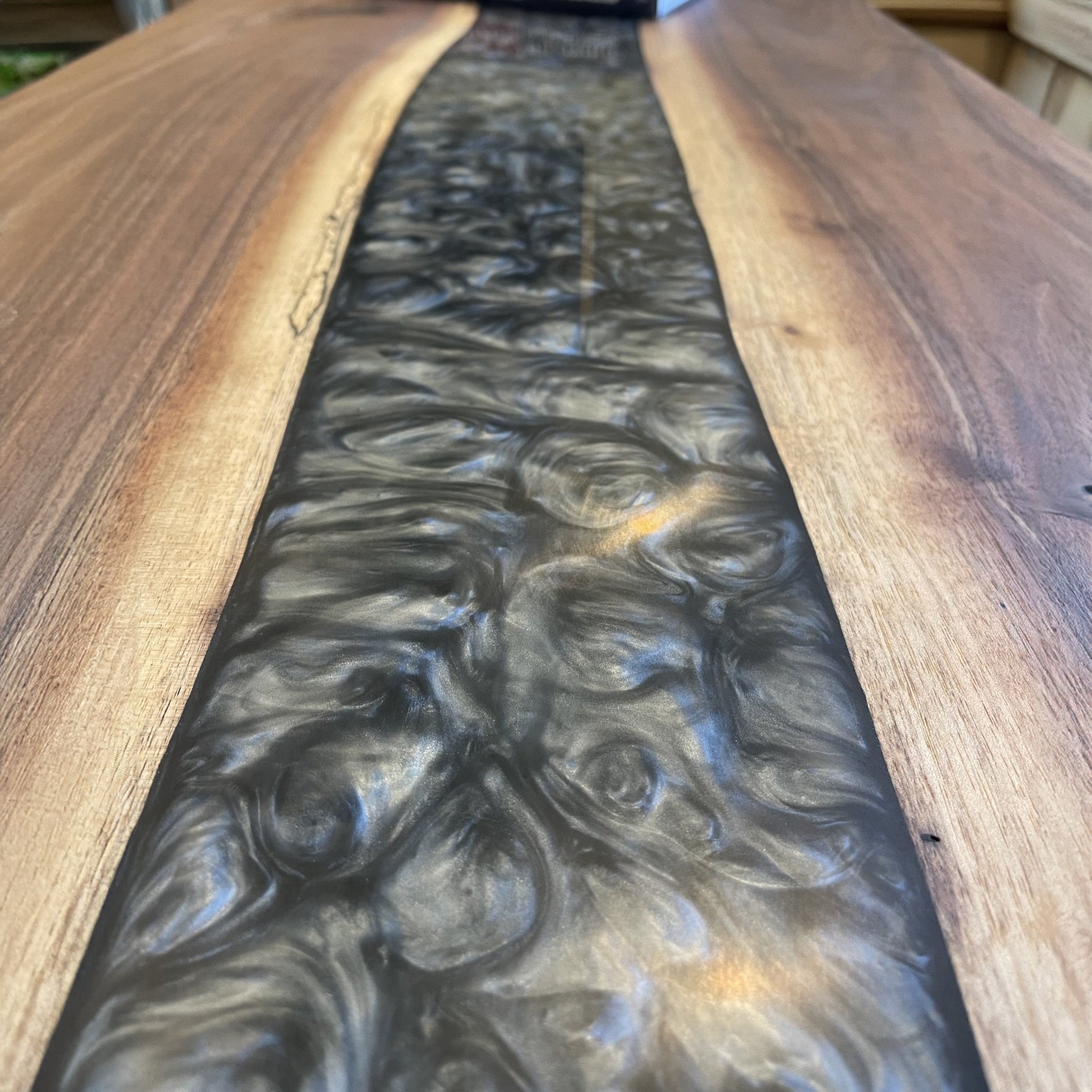 Epoxy Coffee Table + U-Shape Legs