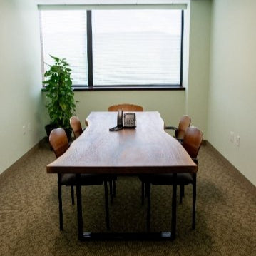 Water Tower Live Edge Walnut Conference Table
