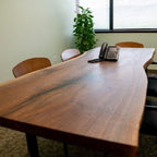 Water Tower Live Edge Walnut Conference Table