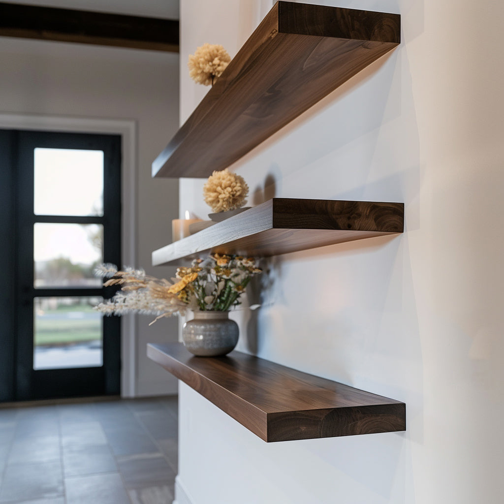 Walnut Floating Shelf